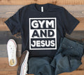 Gym and Jesus TShirt Christian Workout Tank Top Catholic Fitness Tank Hoodie Sweatshirt Long Sleeve Kids Tee Apparel Gift Hoodie – Feel-Good Design · High-Quality Print