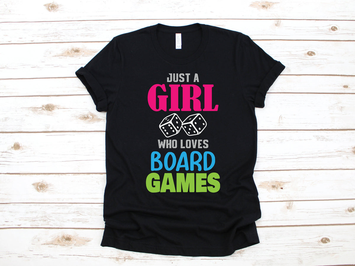 Girl Who Loves Board Games TShirt Board Game Kids Tee Tank Top Hoodie Sweatshirt Long Sleeve Kids Tee Apparel Gift Hoodie – Bold Style · Great Gift For Fans
