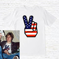 Peace Hand T Shirt Worn By Kurt Cobain Graphic Tee – Feel-Good Design · Great Gift For Fans