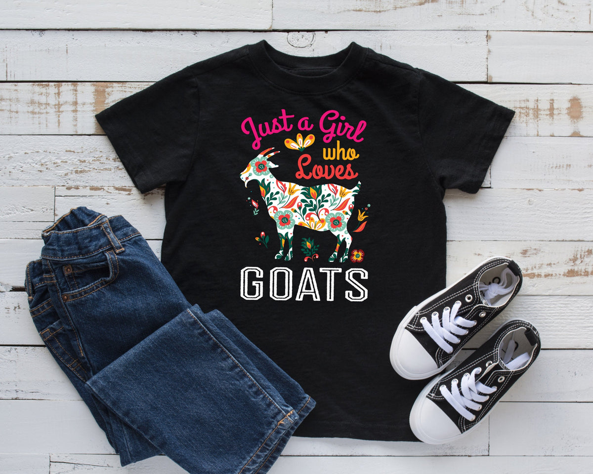 Girl Who Loves Goats TShirt Cute Girl Goat Tee Toddler Tee Tank Top Hoodie Sweatshirt Long Sleeve Kids Tee Apparel Gift Hoodie – Soft Feel · Must-Have Style