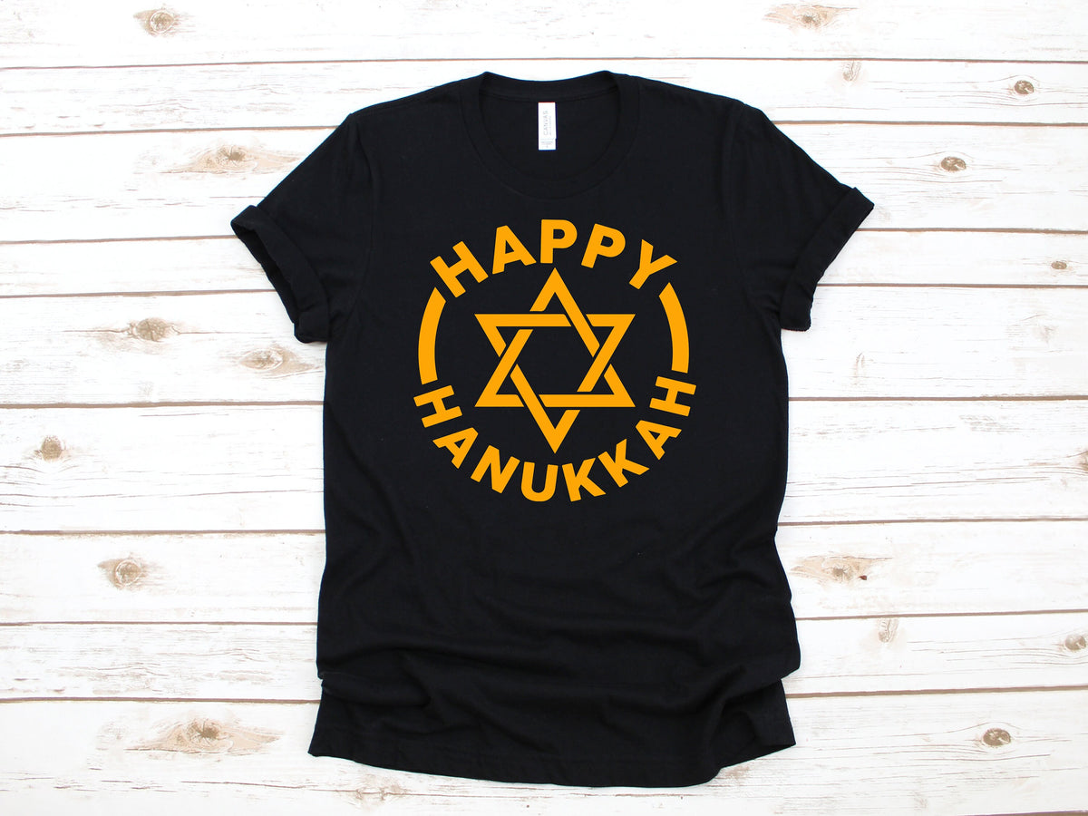 Happy Hanukkah TShirt Hanukkah Tee Tank Top Hoodie Sweatshirt Long Sleeve Kids Tee Apparel Gift Hoodie – Cozy Vibes · Trending Graphic Apparel