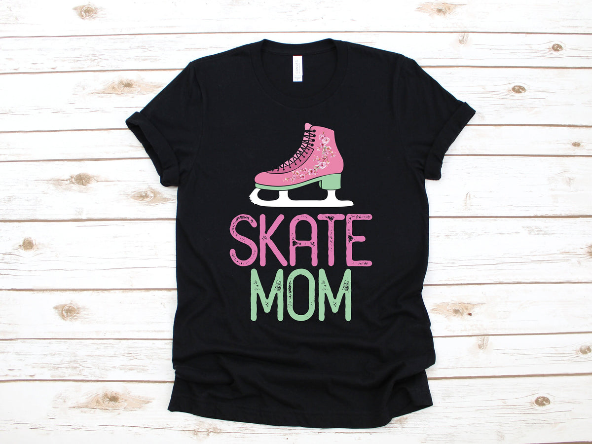 Ice Skate Mom TShirt Ice Skating Moms Tank Top Hoodie Sweatshirt Long Sleeve Hoodie – Cozy Vibes · Trending Graphic Apparel
