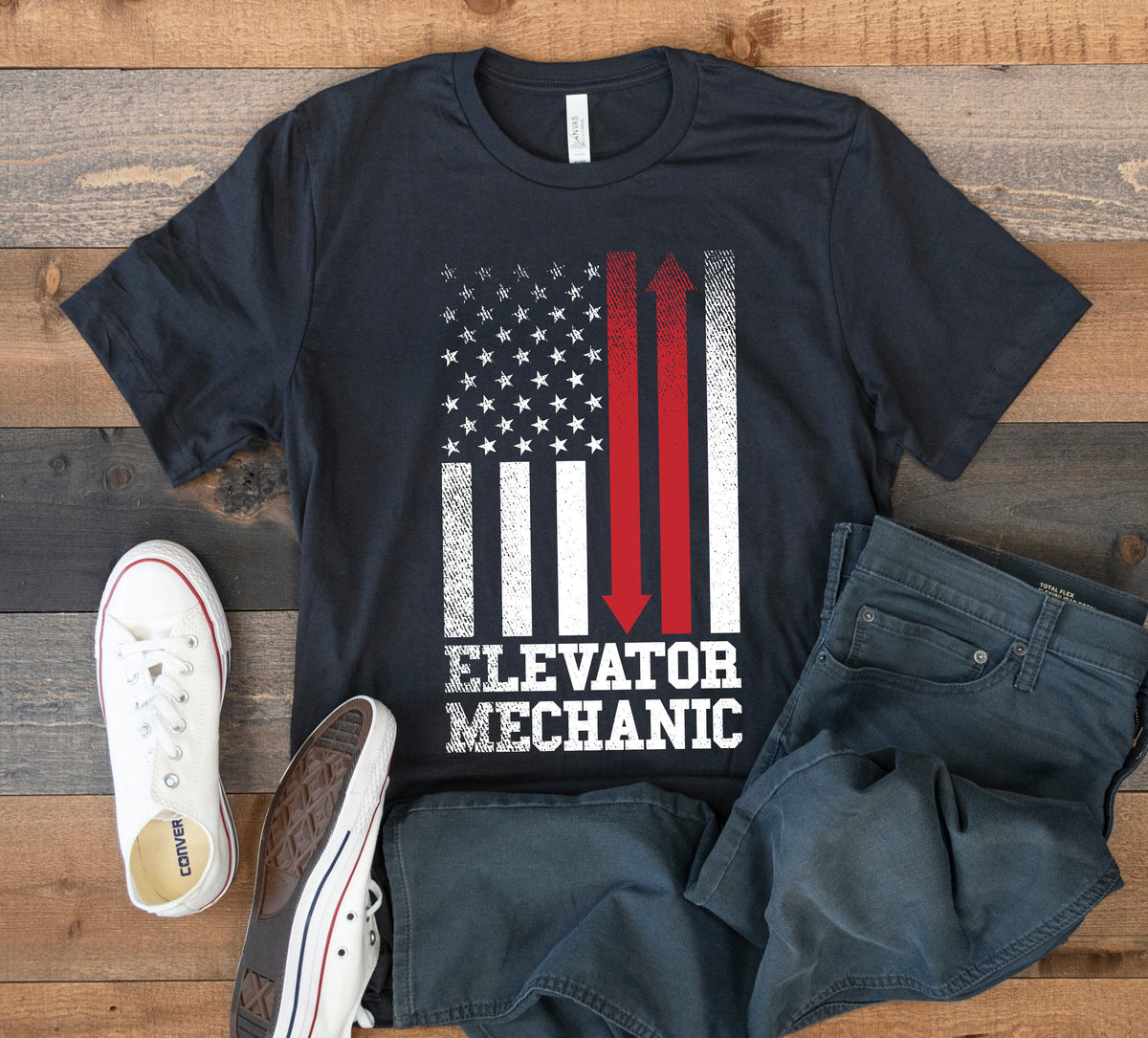 Elevator Mechanic USA Flag TShirt American Elevator MechanicsTank Top Hoodie Sweatshirt Long Sleeve Kids Tee Apparel Gift Hoodie – Warm & Stylish · High-Quality Print