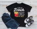 I Speak French Fries TShirt Funny French Fry Tee Kids Hoodie Toddler Tee Tank Top Hoodie Sweatshirt Long Sleeve Kids Tee Hoodie – Warm & Stylish · Trending Graphic Apparel