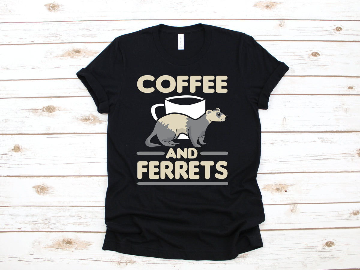 Coffee and Ferrets TShirt Funny FerretTank Top Hoodie Sweatshirt Long Sleeve Kids Tee Apparel Gift Hoodie – Easygoing Wear · Perfect For Daily Wear