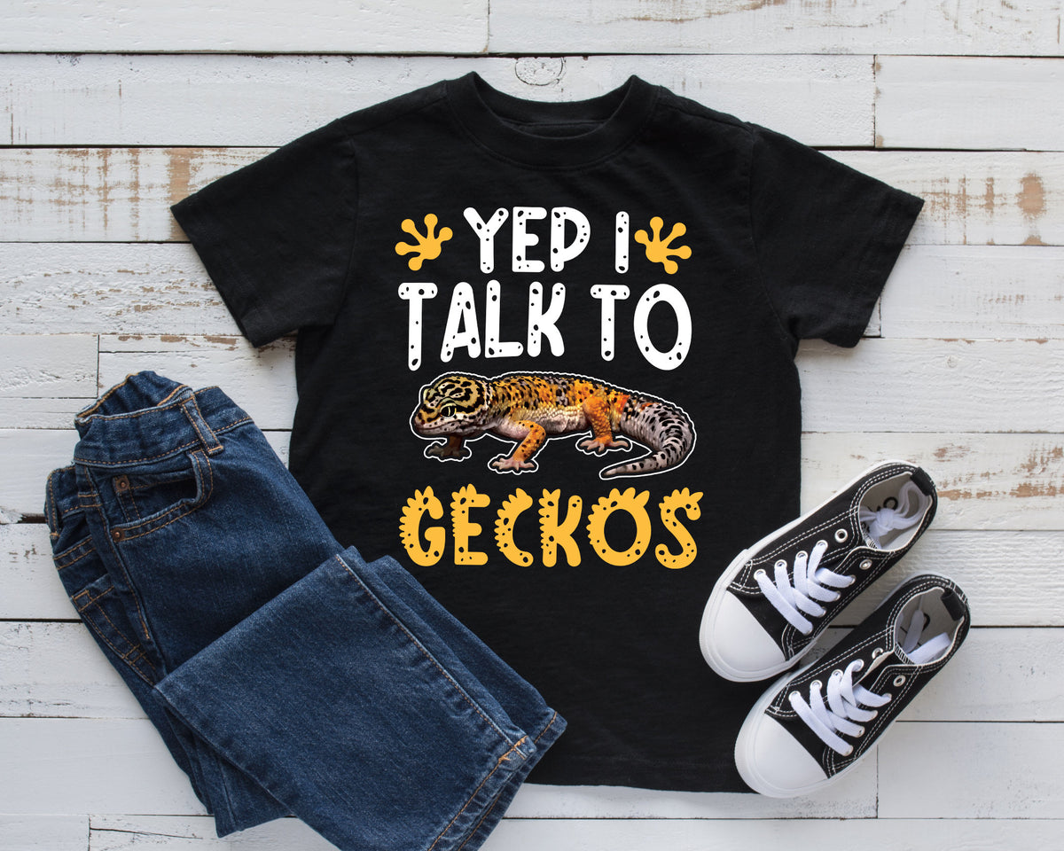 I Talk To Geckos TShirt Funny Leopard Gecko Kids Hoodie Tank Top Hoodie Sweatshirt Long Sleeve Kids Tee Apparel Gift Hoodie – Soft Feel · Perfect For Daily Wear