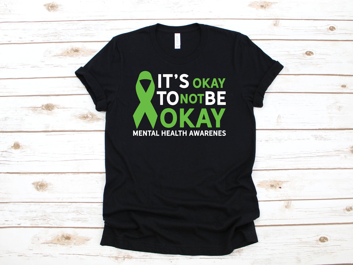 Okay Not To Be Okay TShirt Mental Health Awareness Tee Depression Tank Top Hoodie Sweatshirt Long Sleeve Kids Tee Apparel Gift Hoodie – Fan Favorite · High-Quality Print