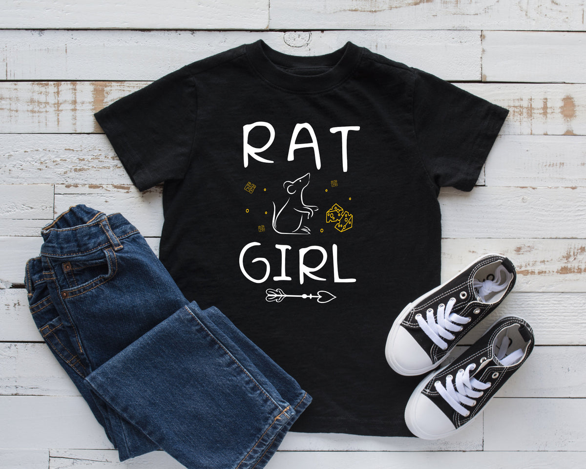 Rat Girl TShirt Cute Pet Rat Tee Tank Top Hoodie Sweatshirt Long Sleeve Kids Tee Apparel Gift Hoodie – Everyday Comfort · High-Quality Print