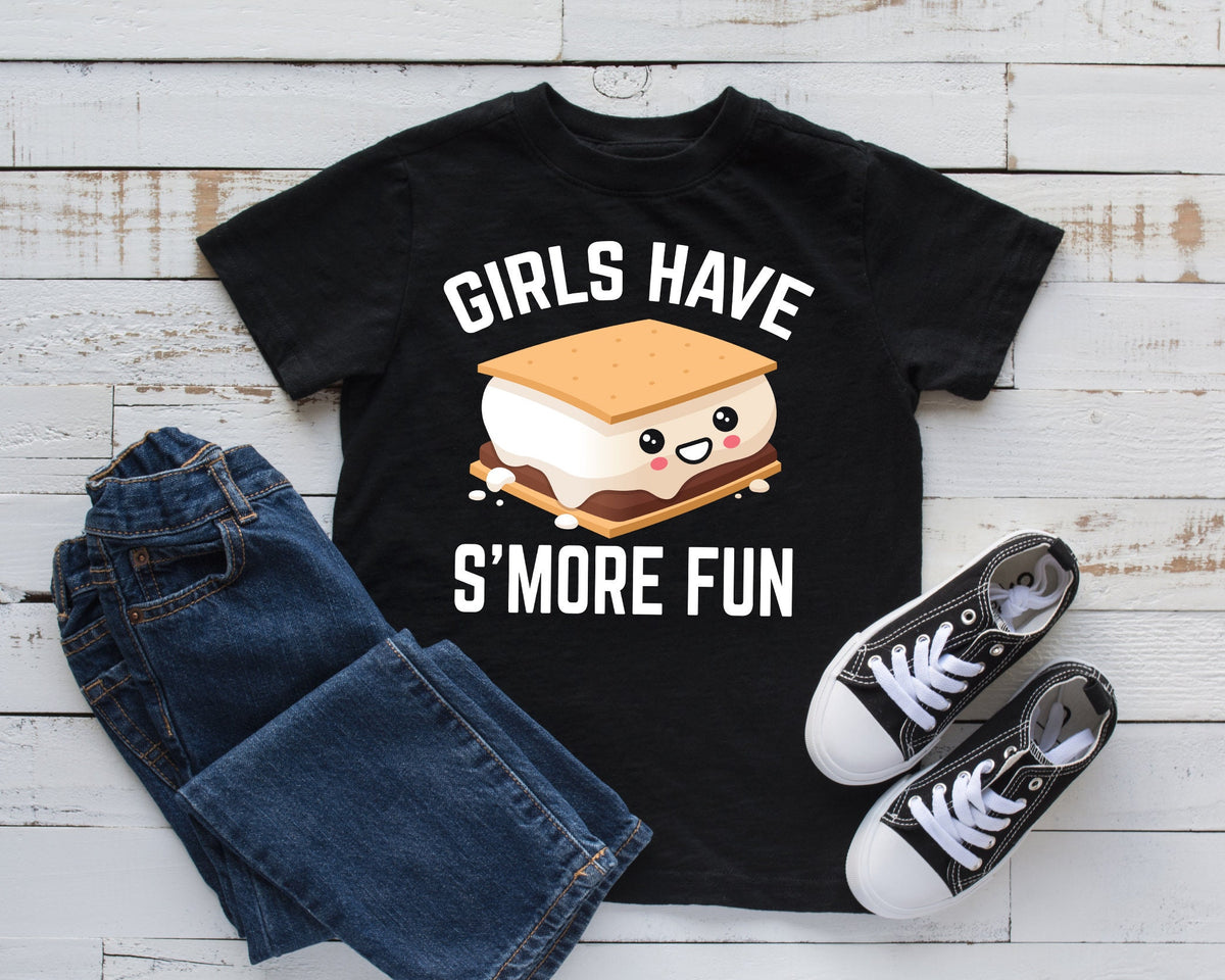 Girls Have S39more Fun TShirt Funny Smores Girl Tee Camping Kids Hoodie Tank Top Hoodie Sweatshirt Long Sleeve Kids Tee Apparel Gift Hoodie – Warm & Stylish · Must-Have Style