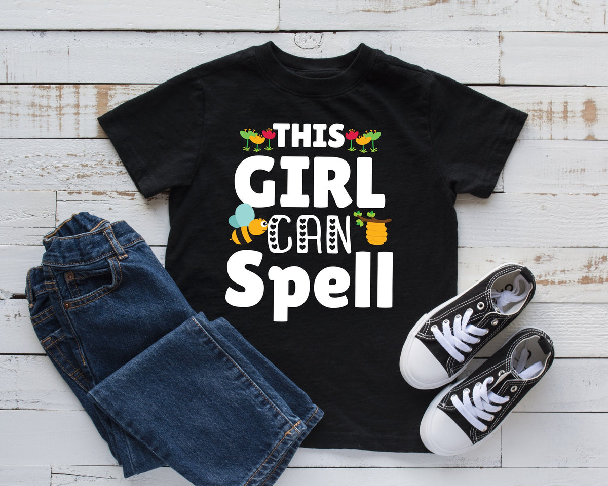 This Girl Can Spell TShirt Girl Spelling Bee Tee Kids Hoodie Tank Top Hoodie Sweatshirt Long Sleeve Kids Tee Apparel Gift Hoodie – Fan Favorite · Top Pick For Any Outfit