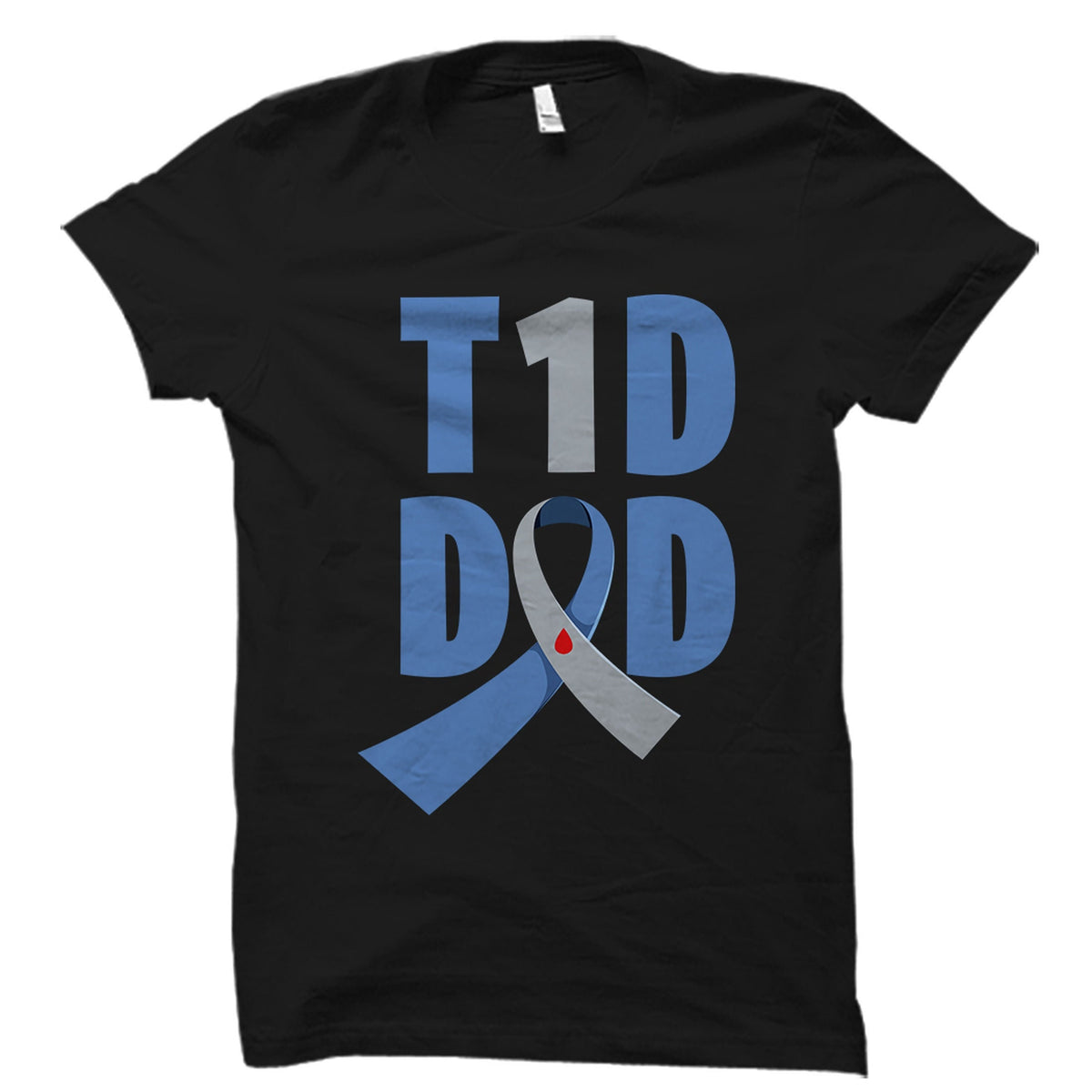 Diabetes Dad Shirt Diabetes Shirt Diabetes Tshirt Insulin Shirt Blue Ribbon T Shirt T1D Shirt T Shirts Diabetic Gift Diabetes OS4665 Graphic Tee – Feel-Good Design · Must-Have Style