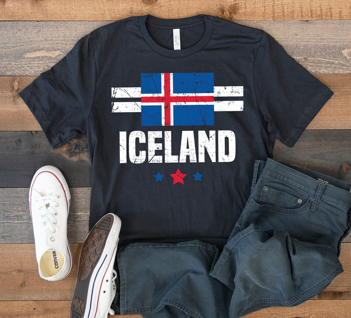 Iceland TShirt Icelandic Flag Souvenir Tank Top Hoodie Sweatshirt Long Sleeve Kids Tee Apparel Gift Hoodie – Premium Graphic · Great Gift For Fans