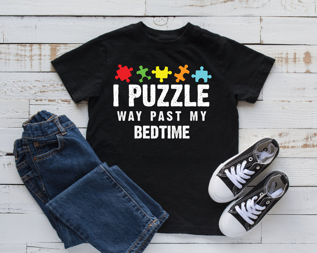 Puzzle Past My Bedtime TShirt Funny Jigsaw Puzzles Tee Kids Hoodie Tank Top Hoodie Sweatshirt Long Sleeve Kids Tee Hoodie – Aesthetic Look · Must-Have Style