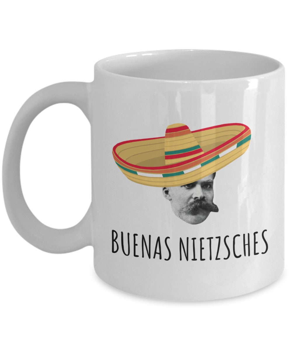 Nietzsche Mug Philosophy Teacher Philosophy Student Gift Nihilist Nihilism Buenas Nietzsches Graphic Tee – Fan Favorite · High-Quality Print