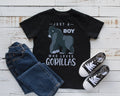 Boy Who Loves Gorillas TShirt Boy Gorilla Tee Tank Top Hoodie Sweatshirt Long Sleeve Kids Tee Apparel Gift Hoodie – Premium Graphic · Trending Graphic Apparel