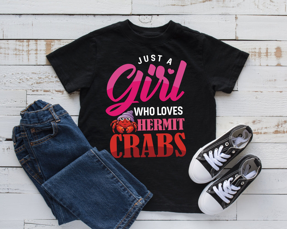 Girl Who Loves Hermit Crabs TShirt Girls Hermit Crab Tank Top Hoodie Sweatshirt Long Sleeve Kids Tee Apparel Gift Hoodie – Feel-Good Design · Perfect For Daily Wear