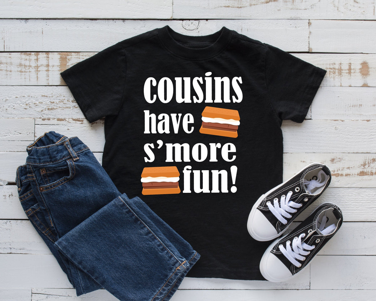 Cousins Have S39more Fun TShirt Cute Cousin Camping Tee Tank Top Hoodie Sweatshirt Long Sleeve Kids Tee Apparel Gift Hoodie – Premium Graphic · Perfect For Daily Wear