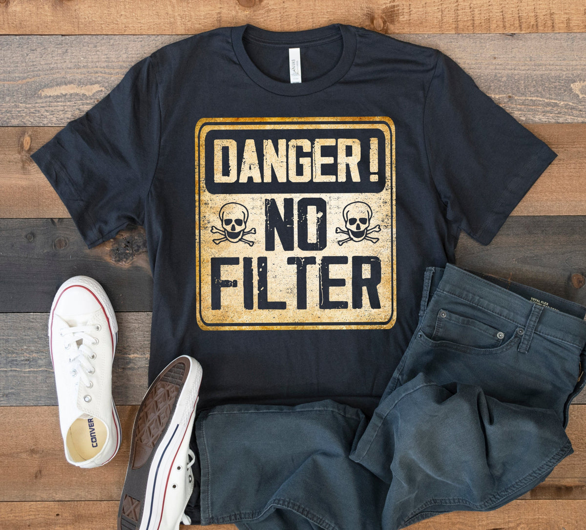 Danger No Filter TShirt Funny No Filter Tank Top Hoodie Sweatshirt Long Sleeve Kids Tee Apparel Gift Candid Blunt Hoodie – Soft Feel · Must-Have Style