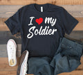 I Love My Soldier TShirt Soldier Wife Tee Girlfriend Military Spouse Tank Top Hoodie Sweatshirt Long Sleeve Kids Tee Hoodie – Everyday Comfort · Top Pick For Any Outfit