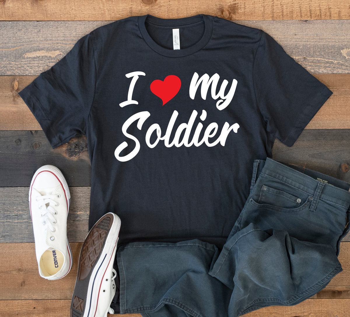 I Love My Soldier TShirt Soldier Wife Tee Girlfriend Military Spouse Tank Top Hoodie Sweatshirt Long Sleeve Kids Tee Hoodie – Everyday Comfort · Top Pick For Any Outfit