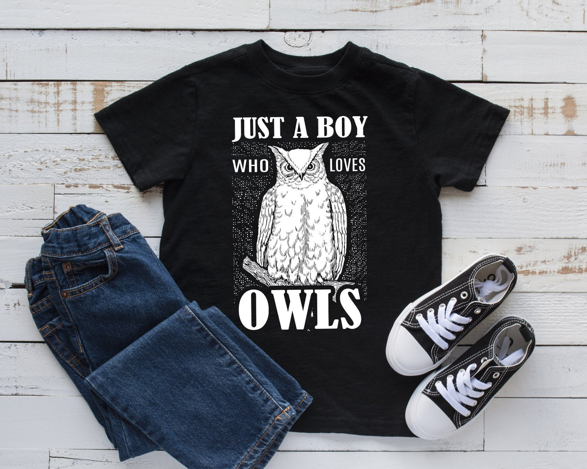 Boy Who Loves Owls TShirt Boy Owl Tee Tank Top Hoodie Sweatshirt Long Sleeve Kids Tee Apparel Gift Hoodie – Feel-Good Design · Great Gift For Fans