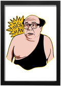 Its Always Sunny In Philadelphia Trash Man Art Print Danny DeVito Funny Art Tv Print Graphic Tee – Feel-Good Design · Perfect For Daily Wear