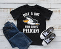 Boy Who Loves Pelicans TShirt Cute Pelican Tee Kids Hoodie Tank Top Hoodie Sweatshirt Long Sleeve Kids Tee Apparel Gift Hoodie – Soft Feel · Perfect For Daily Wear
