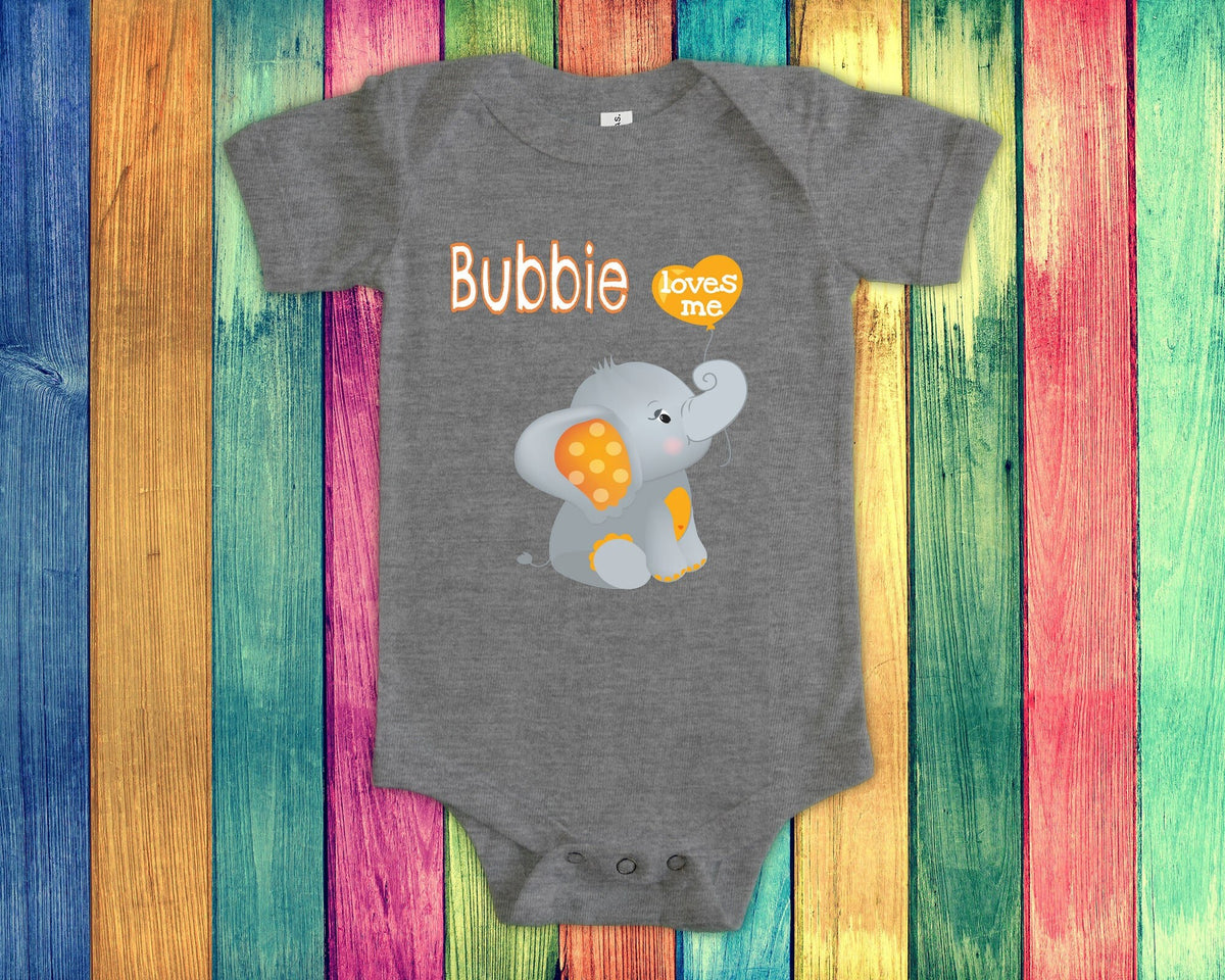 Bubbie Loves Me Cute Grandma Name Elephant Baby Bodysuit Tshirt or Toddler Shirt Jewish Yiddish Grandmother Gift or Pregnancy Reveal Graphic Tee – Everyday Comfort · Top Pick For Any Outfit