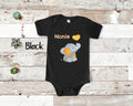 Nonie Loves Me Cute Grandma Name Elephant Baby Bodysuit Tshirt or Toddler Shirt Italian Grandmother Gift or Pregnancy Reveal Announcement Graphic Tee – Warm & Stylish · High-Quality Print