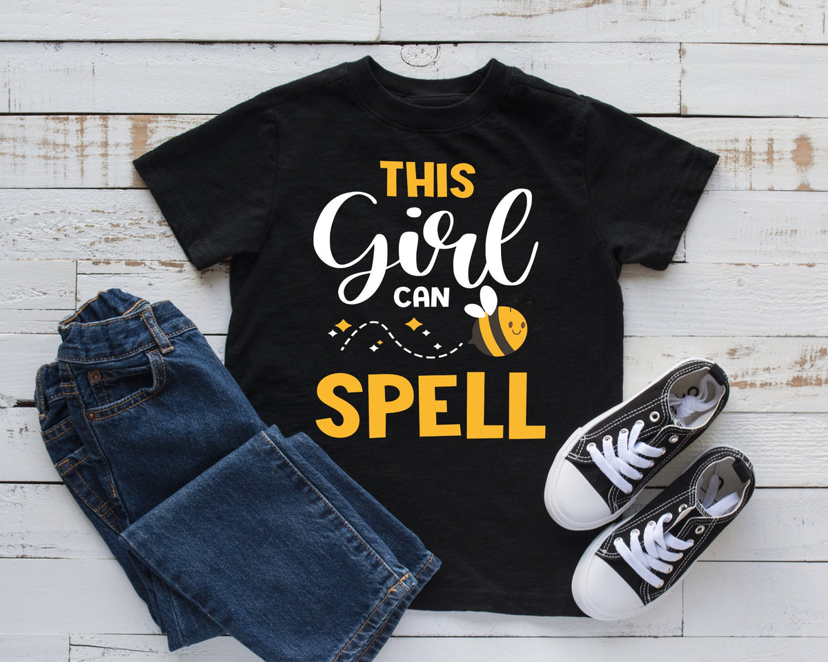 This Girl Can Spell TShirt Cute Spelling Bee Kids Hoodie Tank Top Hoodie Sweatshirt Long Sleeve Kids Tee Apparel Gift Hoodie – Feel-Good Design · Perfect For Daily Wear