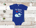 Nonny Loves Me Cute Whale Baby Bodysuit Tshirt or Toddler Shirt Italy Italian Grandmother Gift or Pregnancy Reveal Announcement Graphic Tee – Soft Feel · Trending Graphic Apparel