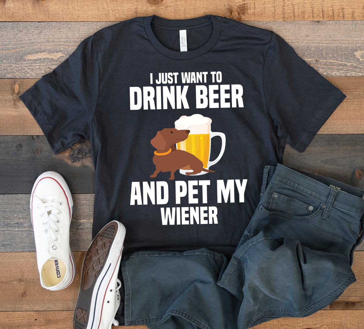 Beer Wiener Dog TShirt Funny Beer Dachshund Tank Top Hoodie Sweatshirt Long Sleeve Hoodie – Aesthetic Look · Great Gift For Fans