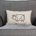 Pig Throw Pillow Case Pig Themed Home Decor Throw Cushion Cover Minimal Pig Scatter Cushion Covers Graphic Tee – Cozy Vibes · Must-Have Style