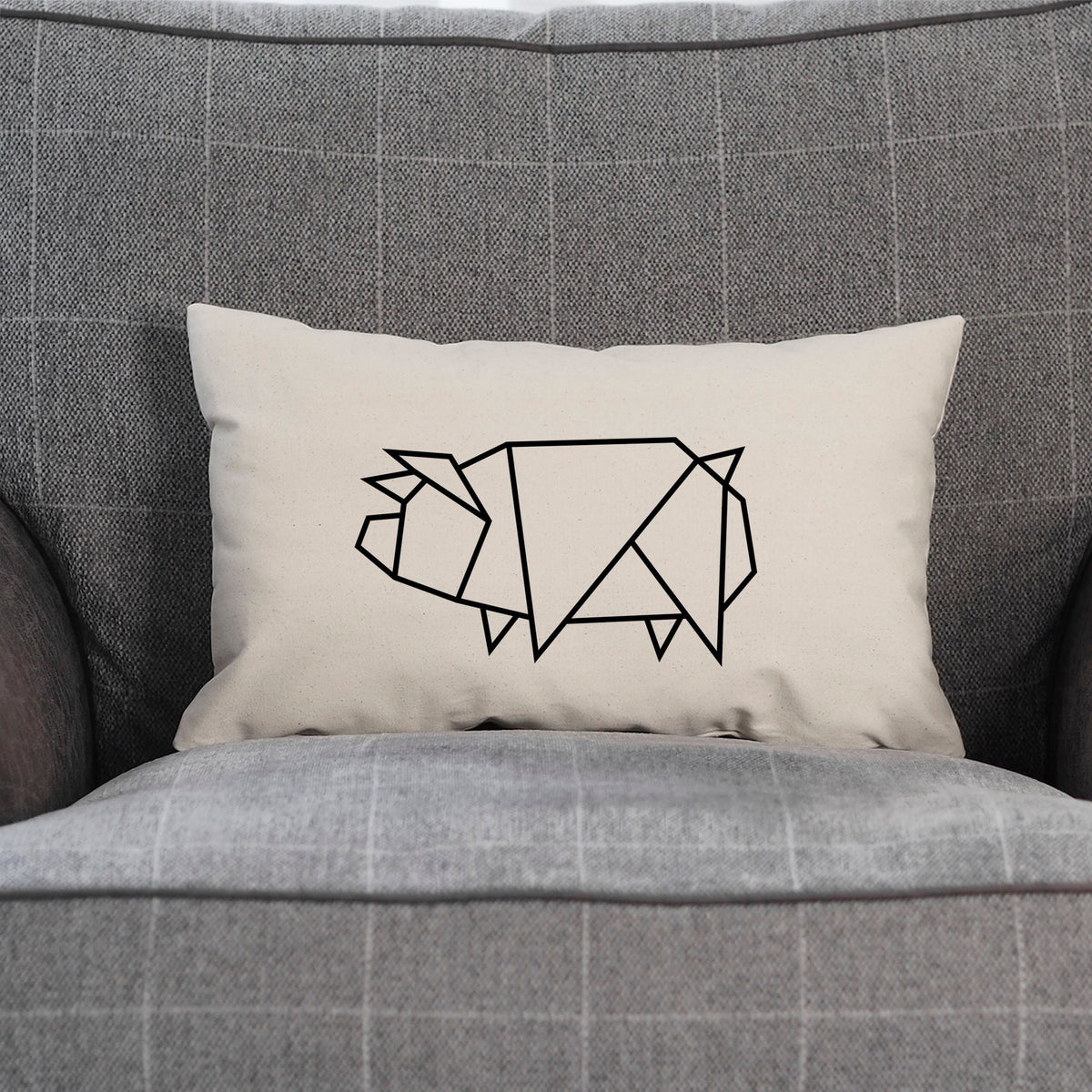 Pig Throw Pillow Case Pig Themed Home Decor Throw Cushion Cover Minimal Pig Scatter Cushion Covers Graphic Tee – Cozy Vibes · Must-Have Style