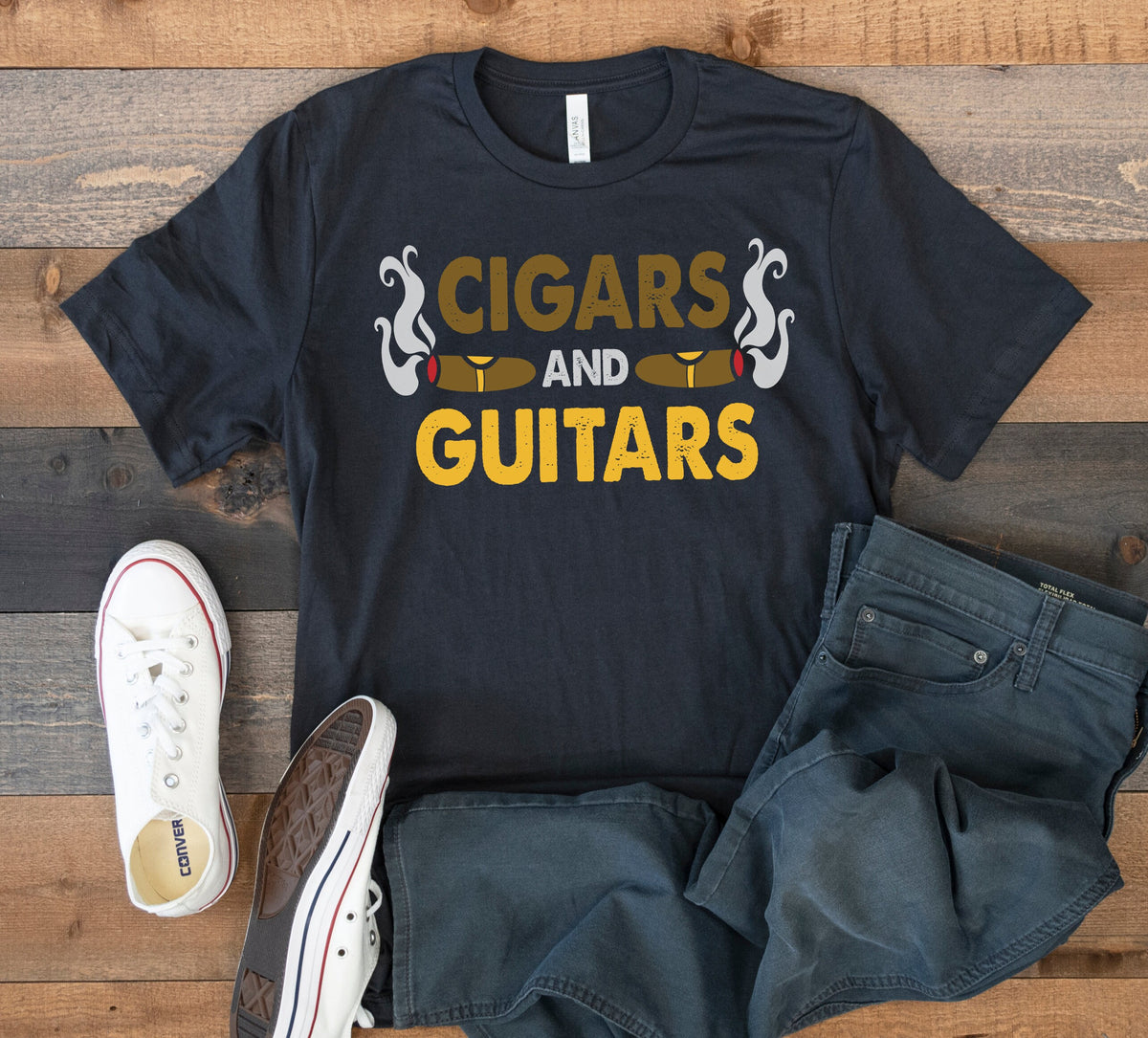 Cigars and Guitars TShirt Funny Cigar Guitarist Tee Tank Top Hoodie Sweatshirt Long Sleeve Hoodie – Aesthetic Look · Trending Graphic Apparel