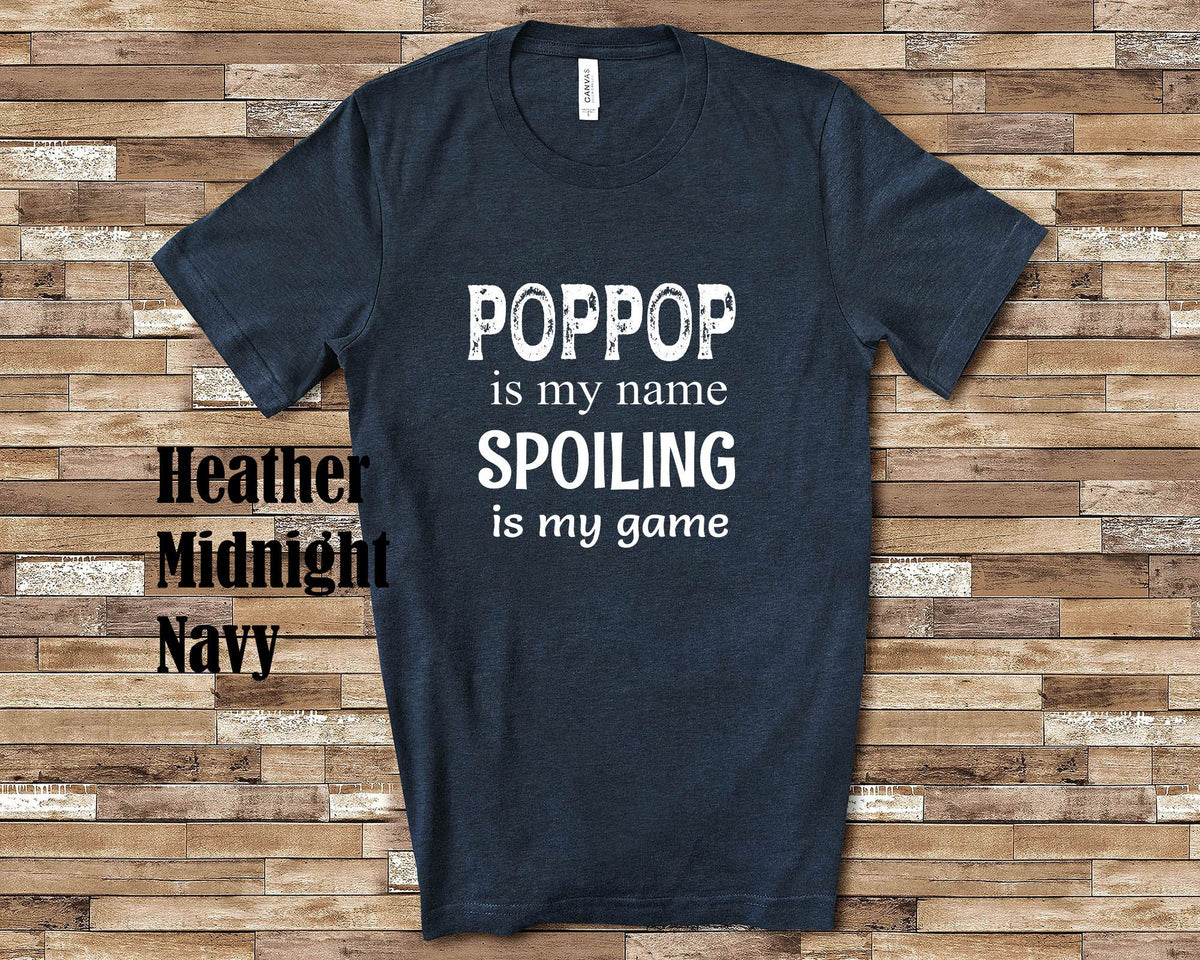 PopPop Is My Name Grandpa Tshirt Special Grandfather Gift Idea for Father39s Day Birthday Christmas or Pregnancy Reveal Announcement Graphic Tee – Easygoing Wear · Great Gift For Fans