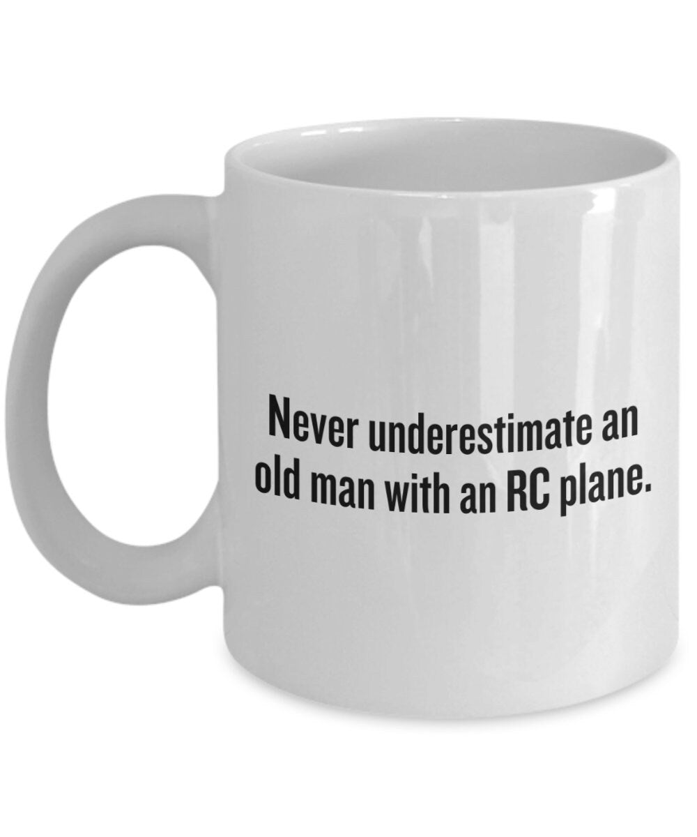 RC Planes Gift RC Aircraft Coffee Mug RC Plane Pilot Present Radio Controlled Aircraft Old Man With An Rc Plane Graphic Tee – Fan Favorite · Top Pick For Any Outfit