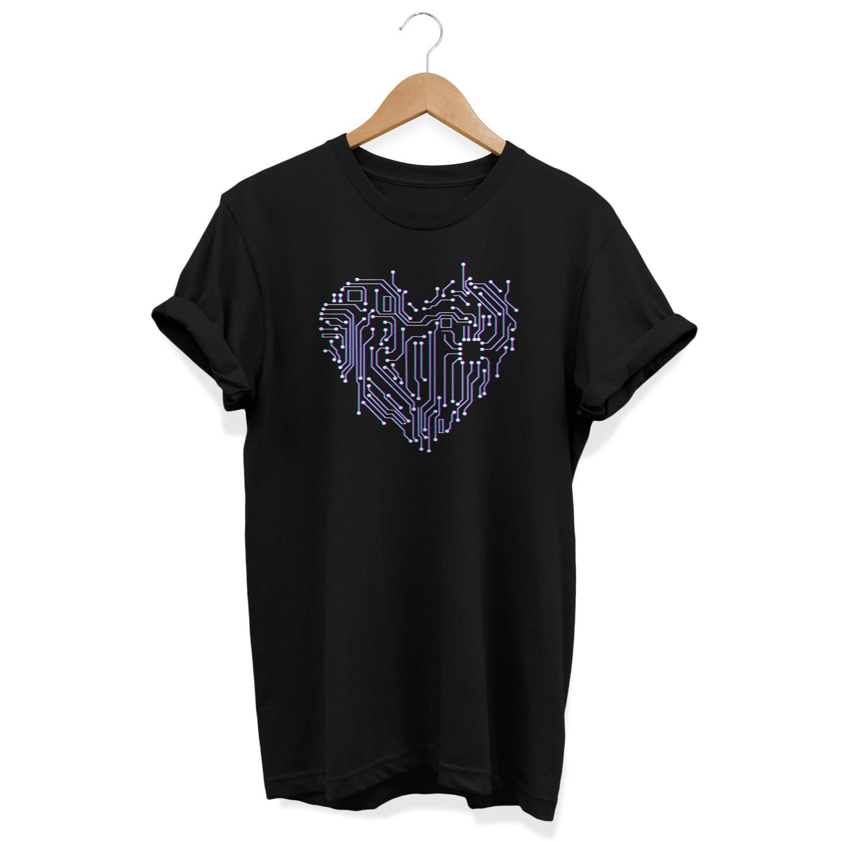 Heart Components T Shirt Alternative Clothing Grunge Shirt Glitch Clothes Retro Computer Tee Casual Streetwear Developer Programmer Graphic Tee – Aesthetic Look · Must-Have Style