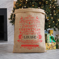 Luxury Personalized Santa Sack Personalised Christmas Decor Burlap Sack Festive Hessian Christmas Sack Graphic Tee – Warm & Stylish · Must-Have Style