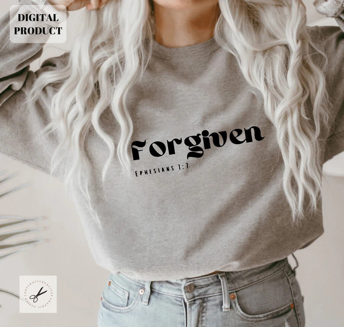 Forgiven svg Christian svg religious svg faith svg Jesus svg bible Quotes shirt gift svg png Cricut cut file Graphic Tee – Fan Favorite · Must-Have Style