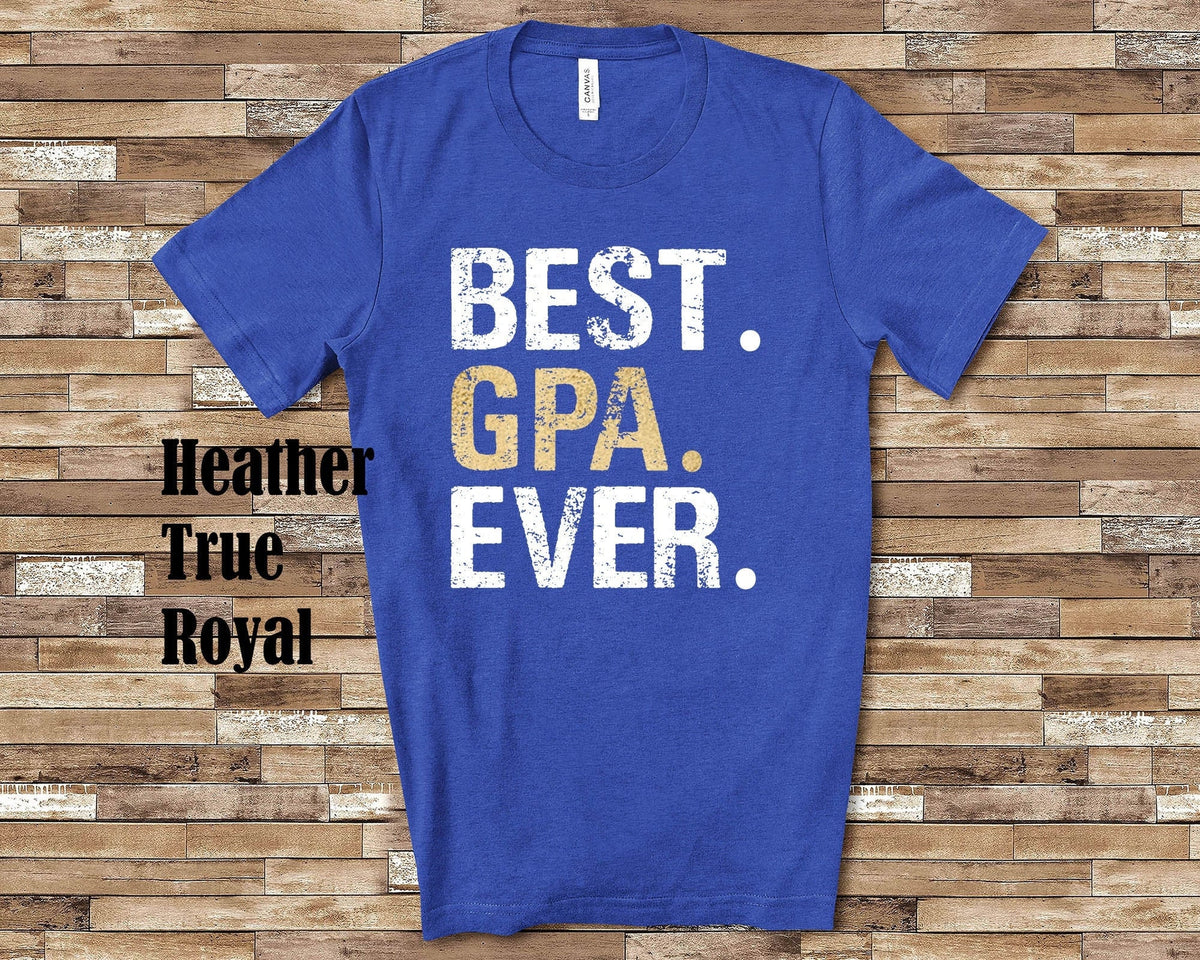 Best GPa Tshirt Grandpa Ever Shirt GPa Gift from Granddaughter Grandson Birthday Fathers Day Gifts for G Pa Graphic Tee – Easygoing Wear · High-Quality Print