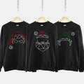 Family Christmas Sweatshirts Matching Christmas Sweaters Mrs Claus Sweatshirt Christmas Elf Sweater His And Hers Christmas Sweaters Sweatshirt – Easygoing Wear · High-Quality Print