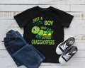 Boy Who Loves Grasshoppers TShirt Boy Grasshopper Tee Tank Top Hoodie Sweatshirt Long Sleeve Kids Tee Apparel Gift Hoodie – Soft Feel · Must-Have Style