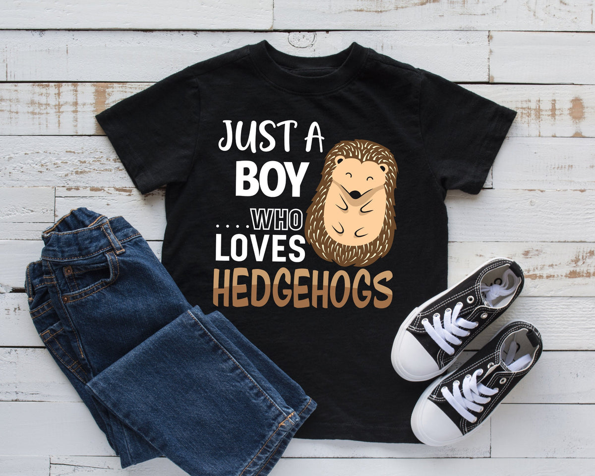 Boy Who Loves Hedgehogs TShirt Boy Hedgehog Tee Tank Top Hoodie Sweatshirt Long Sleeve Kids Tee Apparel Gift Hoodie – Soft Feel · Must-Have Style