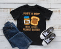 Boy Who Loves Peanut Butter TShirt Cute Boy Peanut Butter Tee Tank Top Hoodie Sweatshirt Long Sleeve Kids Tee Apparel Gift Hoodie – Bold Style · Great Gift For Fans