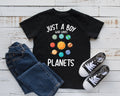 Boy Who Loves Planets TShirt Cute Space Tee Galaxy Astronaut Tank Top Hoodie Sweatshirt Long Sleeve Kids Tee Apparel Gift Hoodie – Bold Style · High-Quality Print