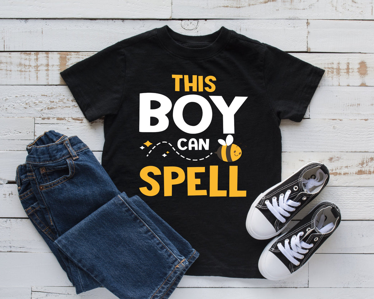This Boy Can Spell TShirt Cute Spelling Bee Kids Hoodie Tank Top Hoodie Sweatshirt Long Sleeve Kids Tee Apparel Gift Hoodie – Easygoing Wear · Must-Have Style