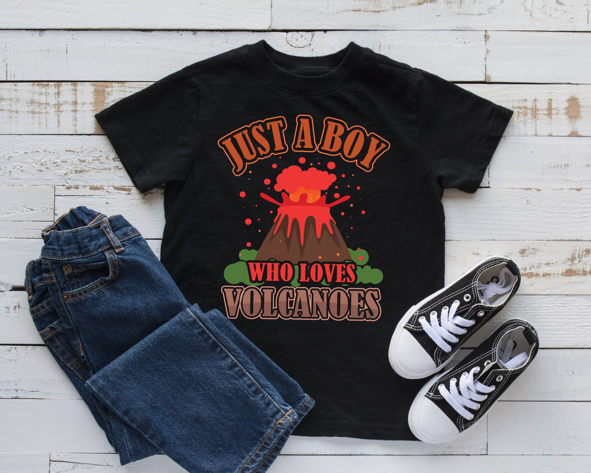 Boy Who Loves Volcanoes TShirt Volcano Kids Hoodie Tank Top Hoodie Sweatshirt Long Sleeve Kids Tee Apparel Gift Hoodie – Easygoing Wear · High-Quality Print
