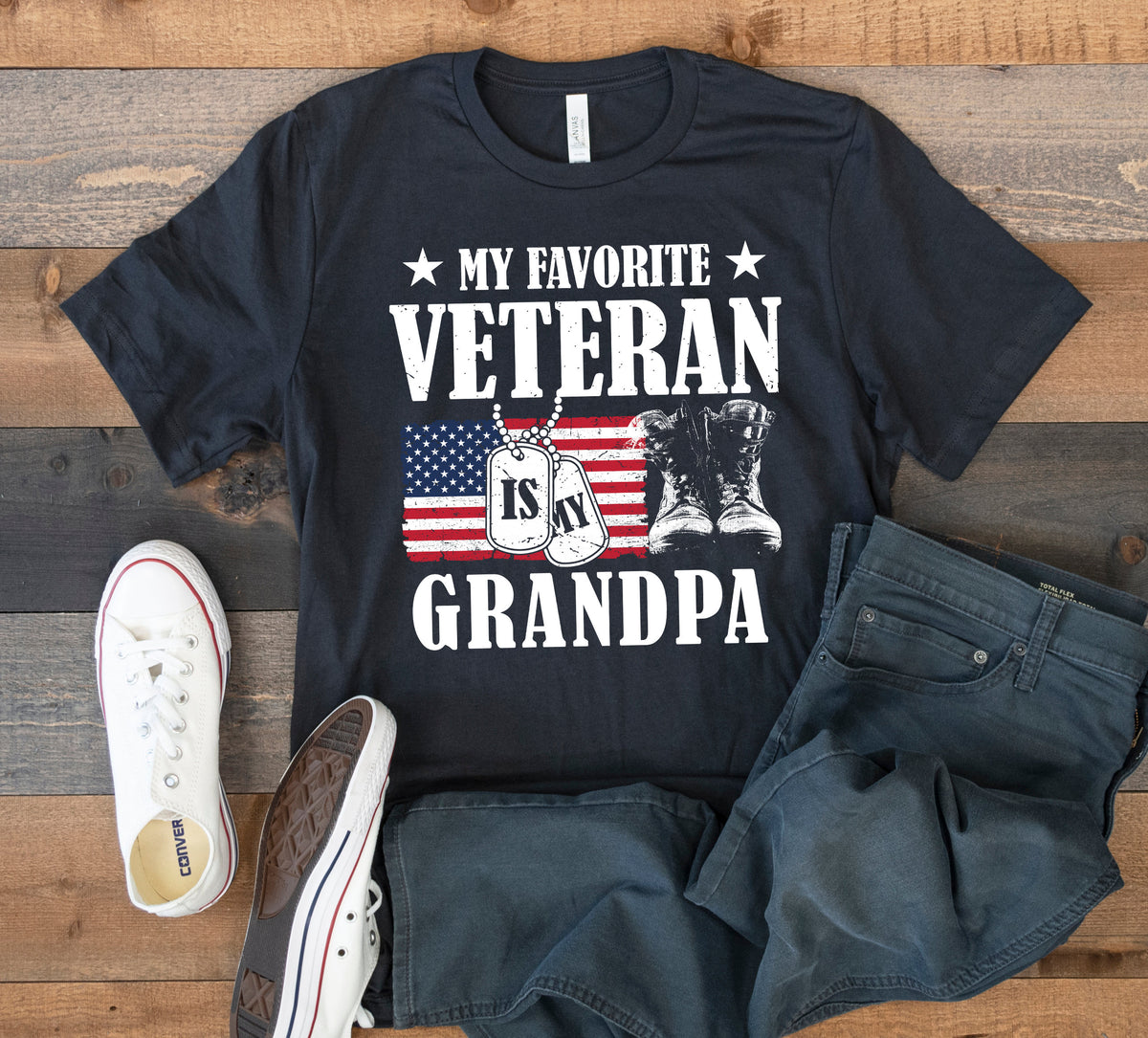Favorite Veteran Is My Grandpa TShirt Veteran Tee Tank Top Hoodie Sweatshirt Long Sleeve Kids Tee Apparel Gift Hoodie – Soft Feel · High-Quality Print