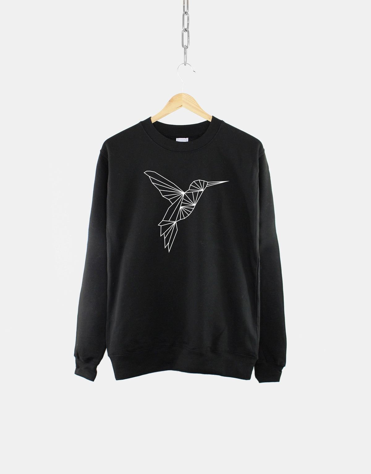 Geometric Hummingbird Sweatshirt Womens Humming Bird Sweatshirt Ladies Flying Bird Print Sweater Sweatshirt – Fan Favorite · Must-Have Style